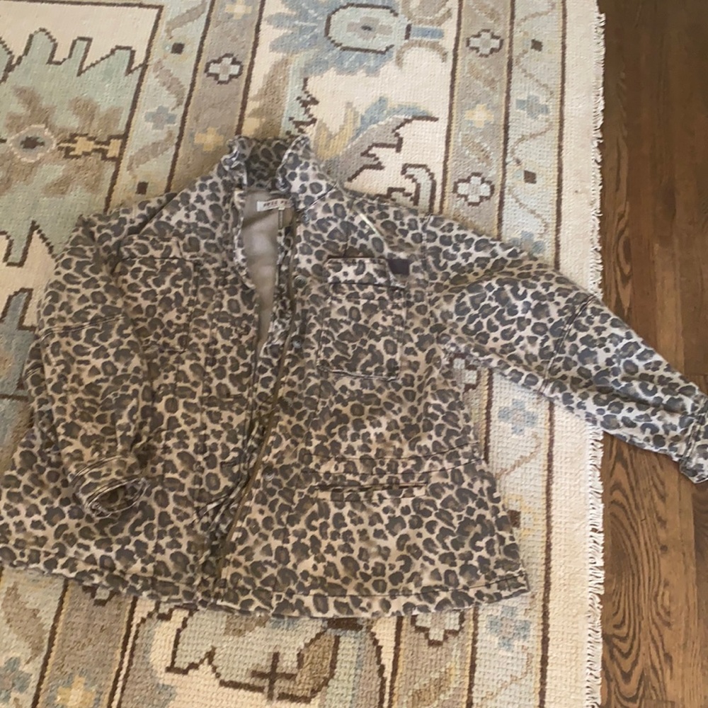 Free People cheetah Jacket XS